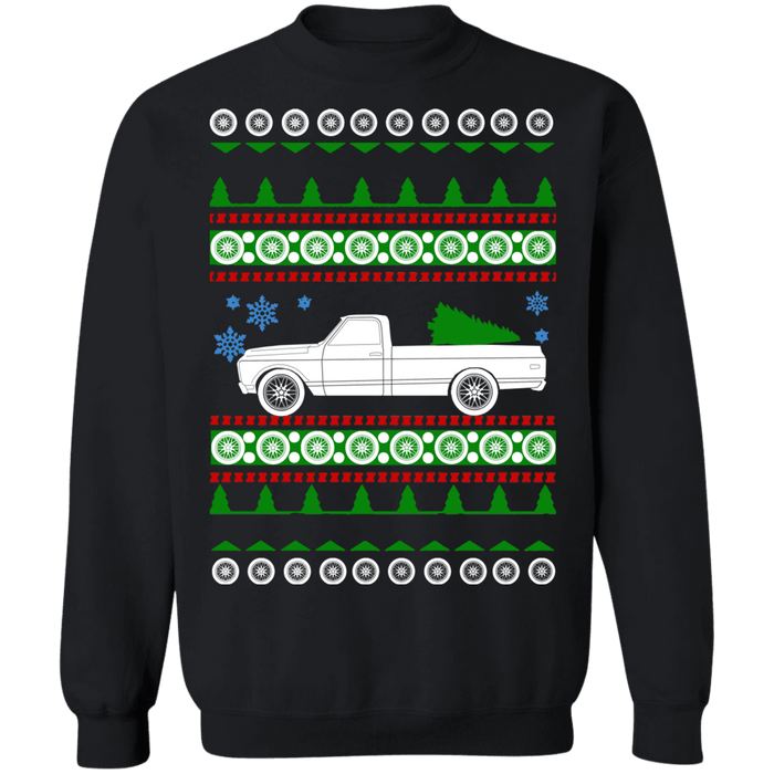 1972 Chevy C10 Longbed Ugly Christmas Sweater sweatshirt