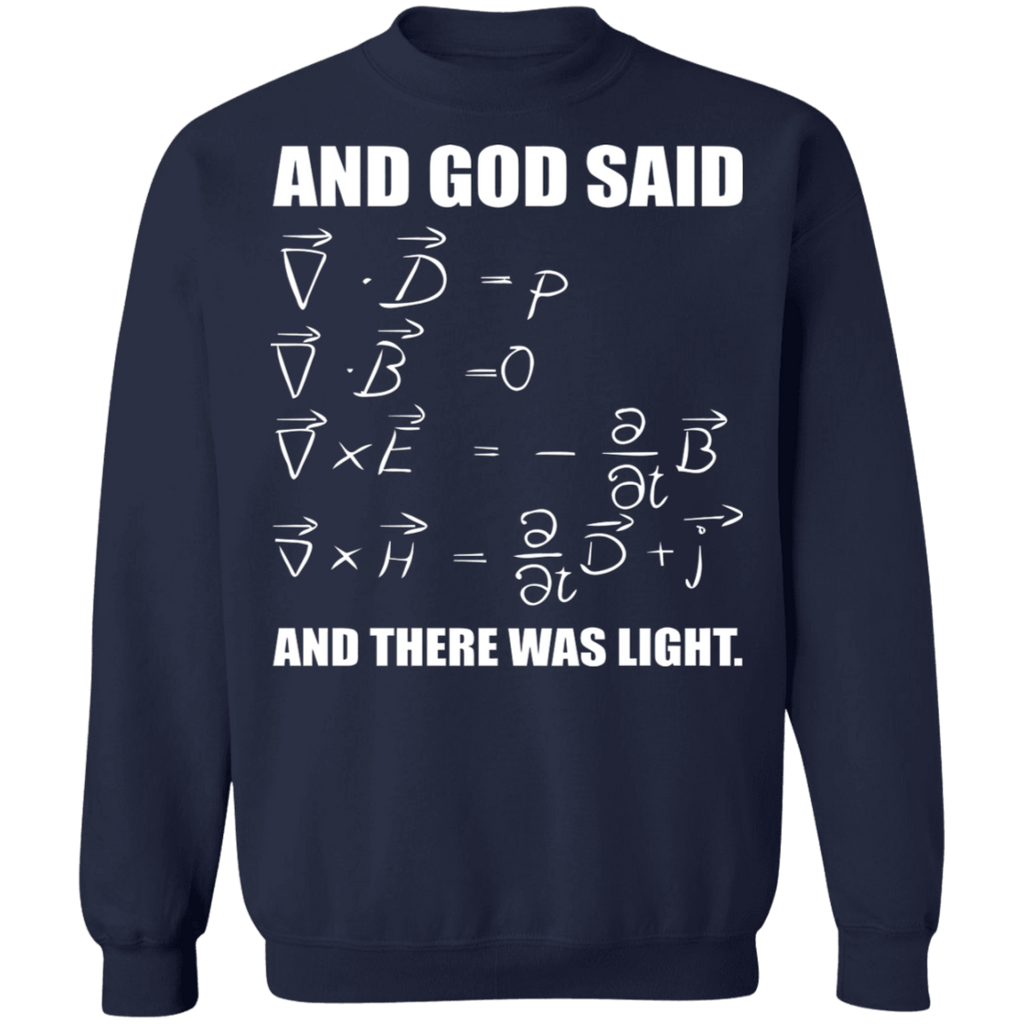 God Said Maxwell Equations and then there was light ugly christmas sweater sweatshirt