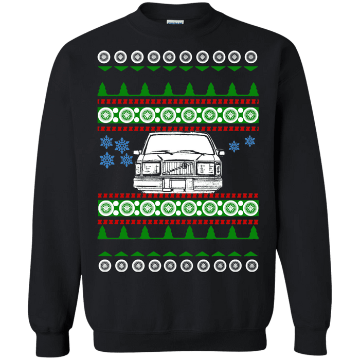 Swedish Car like a  240 245 Front View Ugly Christmas Sweater sweatshirt