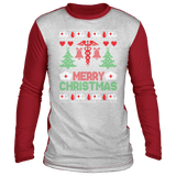 Nurse Nursing Color Block Ugly Christmas sweater sweatshirt