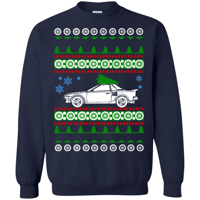 car like an MR2 1988 Ugly Christmas Sweater sweatshirt