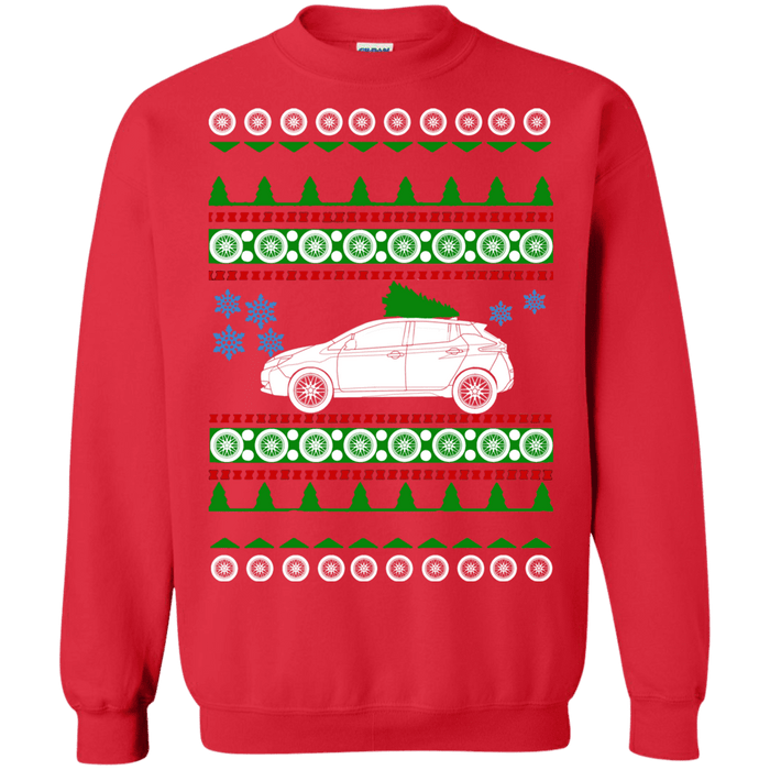 Electric Car Nissan Leaf 2018 Ugly Christmas Sweater sweatshirt