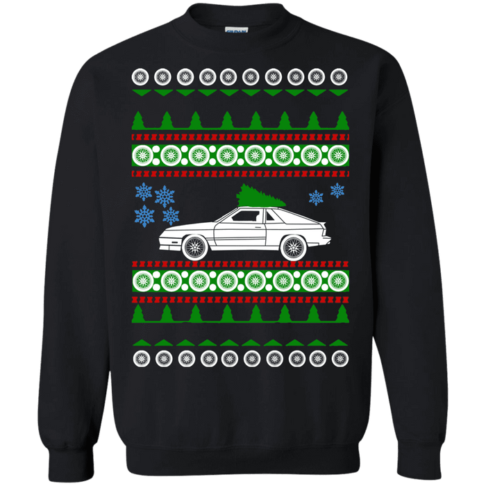 american car or truck like a  Shelby Charger 1986 Ugly Christmas Sweater sweatshirt