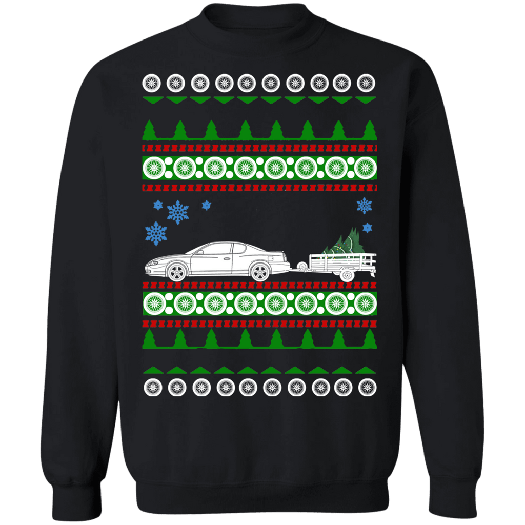 2000 Monte Carlo with trailer Ugly Christmas Sweater sweatshirt special sweatshirt