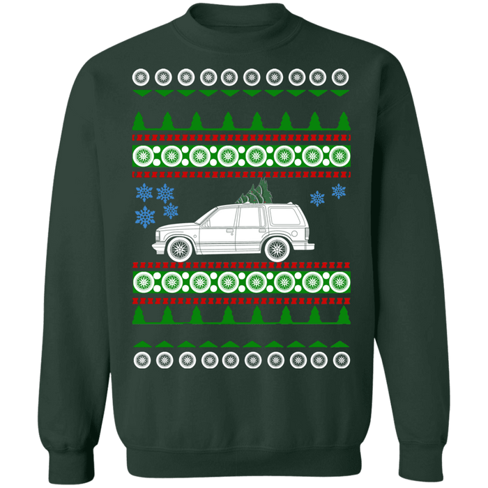 Ford Explorer 1st gen ugly christmas sweater