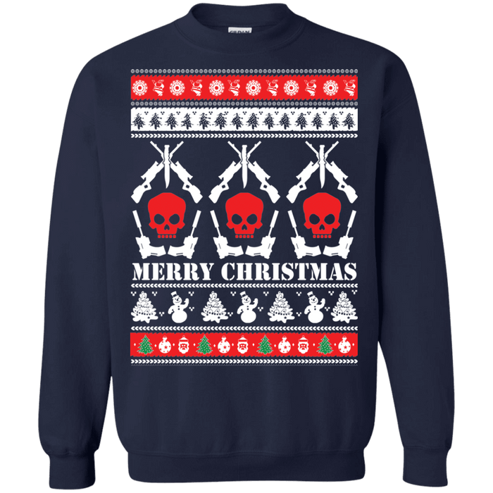 Guns and Skulls Ugly Christmas Sweater sweatshirt