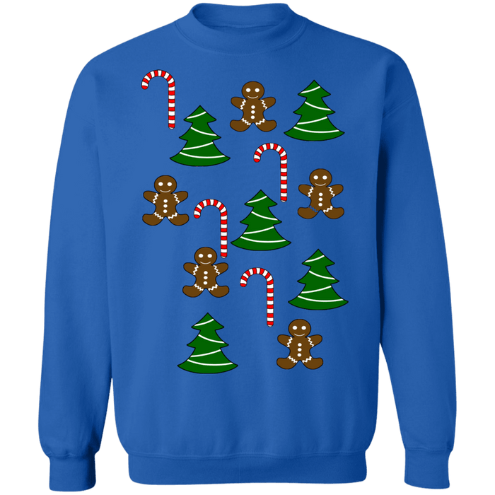 Gingerbread and candycane ugly christmas sweater sweatshirt