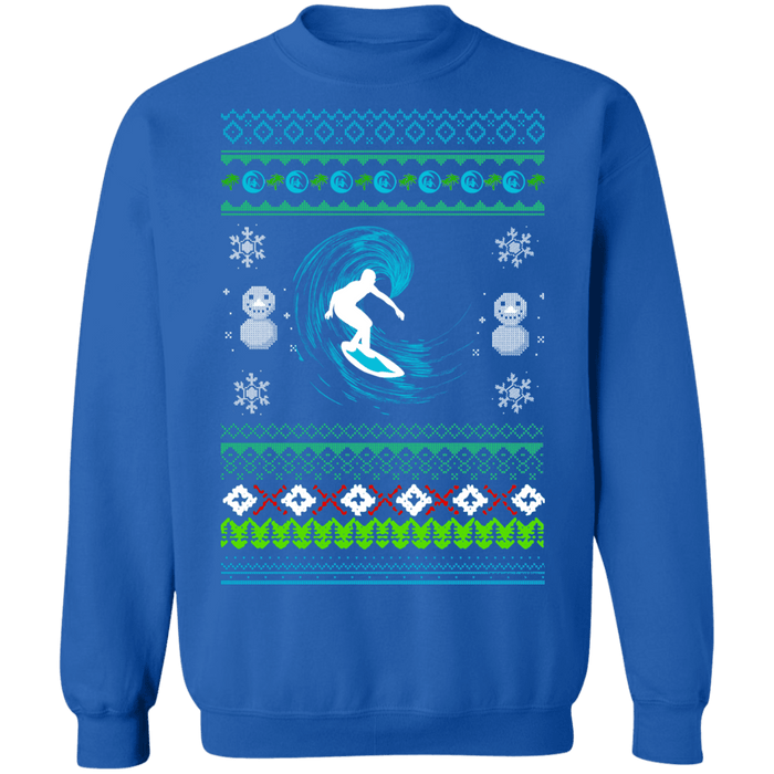 Surfer Ugly Christmas Sweater Sweatshirt