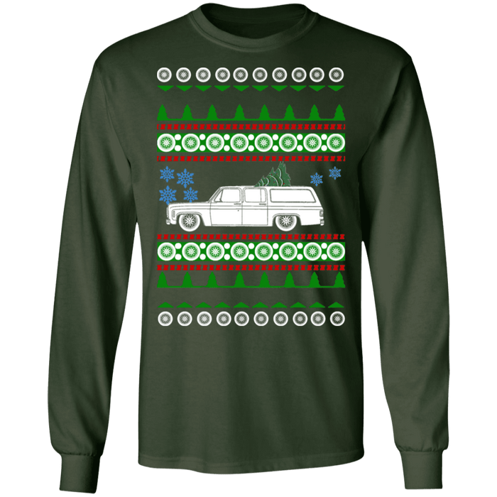 Truck Like Chevy Suburban 7th Gen Ugly Christmas Sweater long sleeve t-shirt