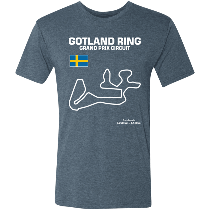 Gotland Ring Grand Prix Circuit Track Series Tri-blend T-shirt