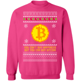 Crypto Ugly Christmas Sweater Sweatshirt BTC V1