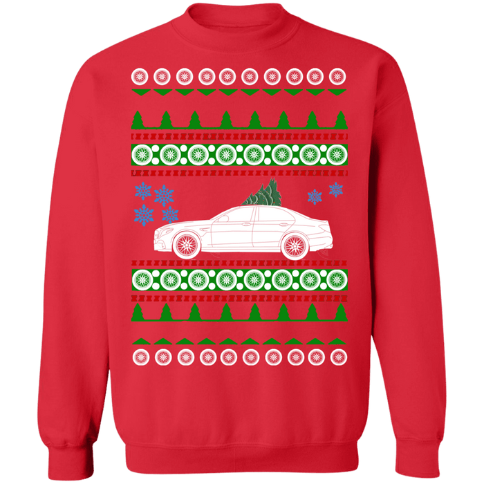 Mercedes E63 AMG Sedan Ugly Christmas Sweater more colors 2019+