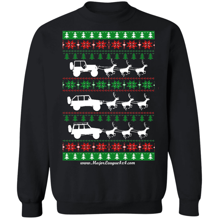 Merry off road american vehiclemas off road american vehicle Ugly Christmas Sweater v4