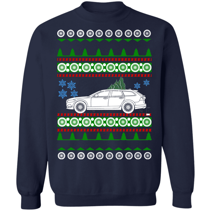 Swedish Car like Swedish Car like a  V90 XC Ugly Christmas Sweater Sweatshirt