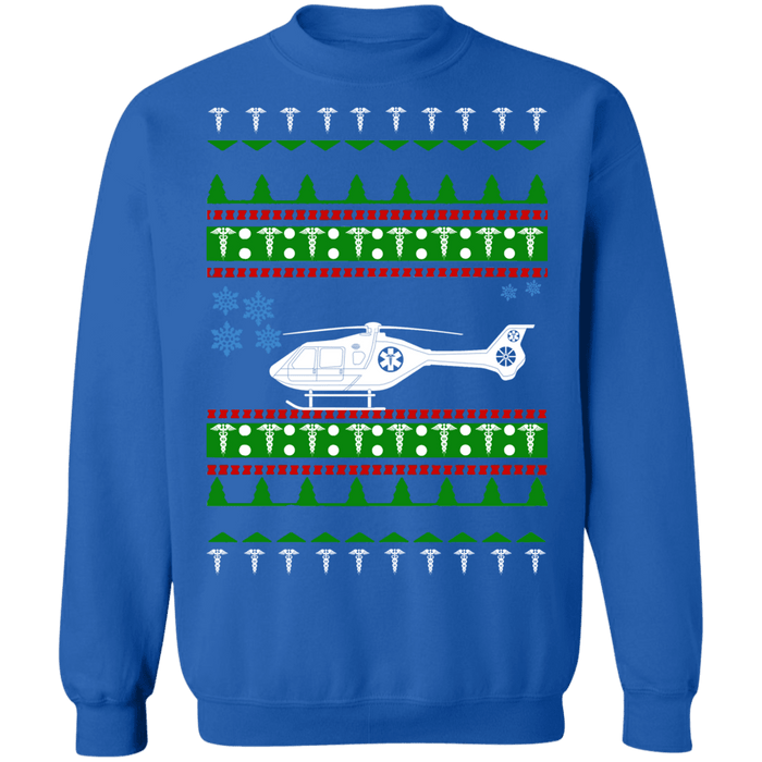 Airlift Helicopter EMT Paramedic Nursing Ugly Christmas Sweater Sweatshirt