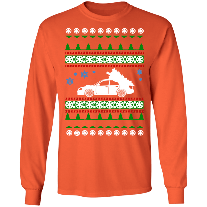 JDM Car like a Subaru WRX STI Blobeye Ugly Christmas Sweater long sleeve t-shirt