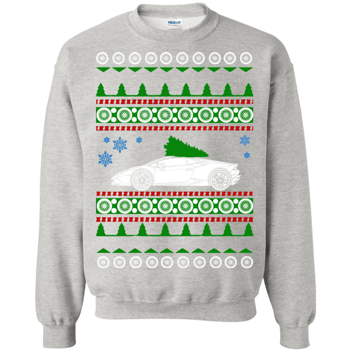 Exotic Car Ugly Christmas Sweater for Lamborghini Huracan Owner sweatshirt