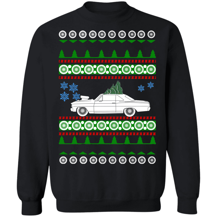 Chevy Nova II Ugly christmas sweater 2 door