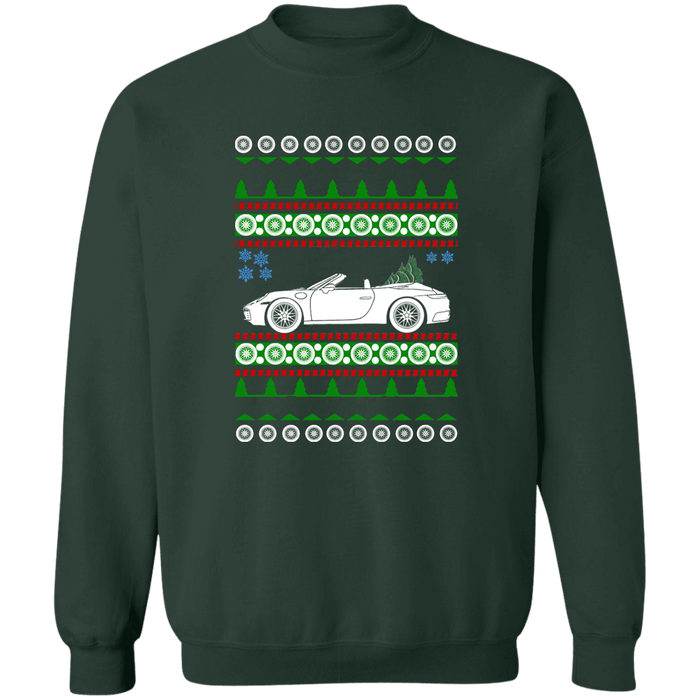 German Car like a 992 Carrera 4S Cabriolet Ugly Christmas Sweater Sweatshirt