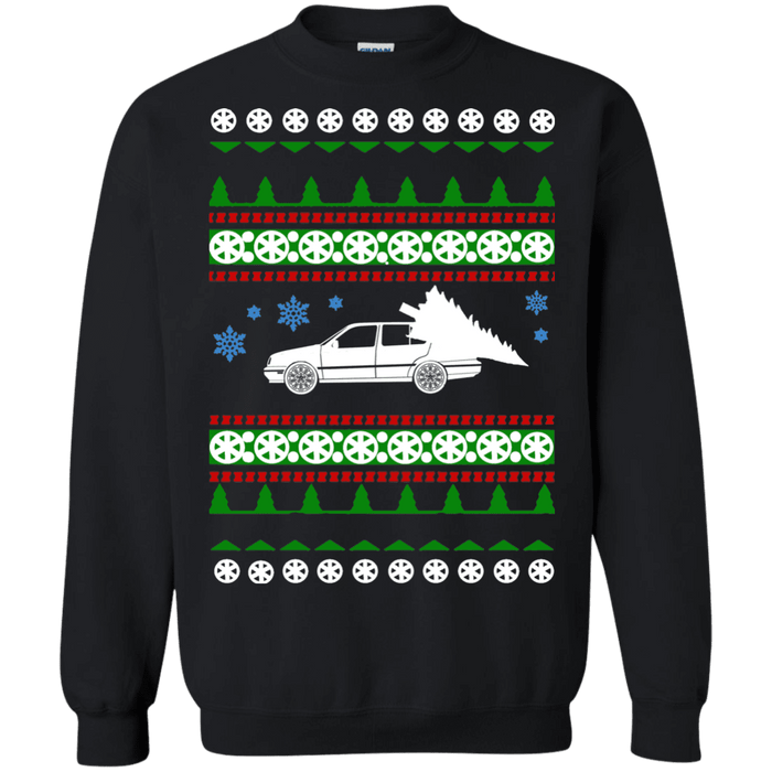 car like a mk3 Jetta Ugly Christmas Sweater sweatshirt