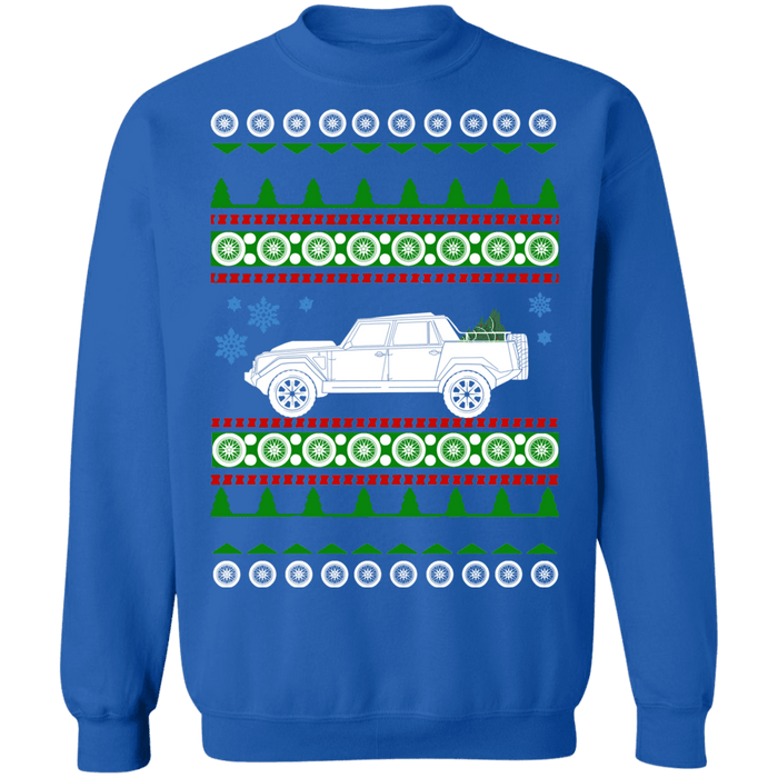 Exotic SUV like Lamborghini LM002 Offroad Ugly Christmas Sweater Sweatshirt sweatshirt