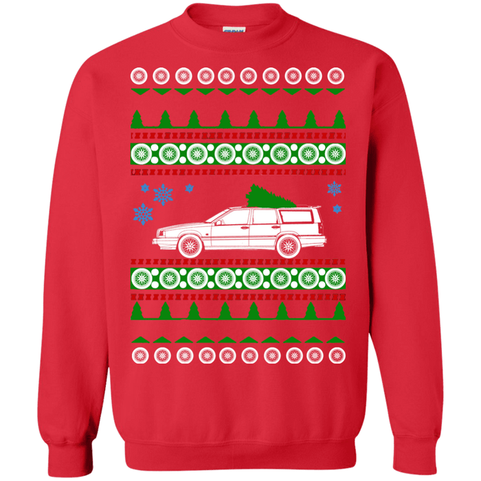 Swedish Car like a  940 Ugly Christmas Sweater 1993 sweatshirt