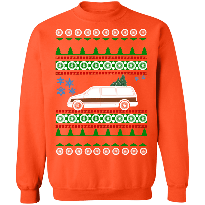 1993 Chrysler Town and Country Minivan Ugly Christmas Sweater Sweatshirt