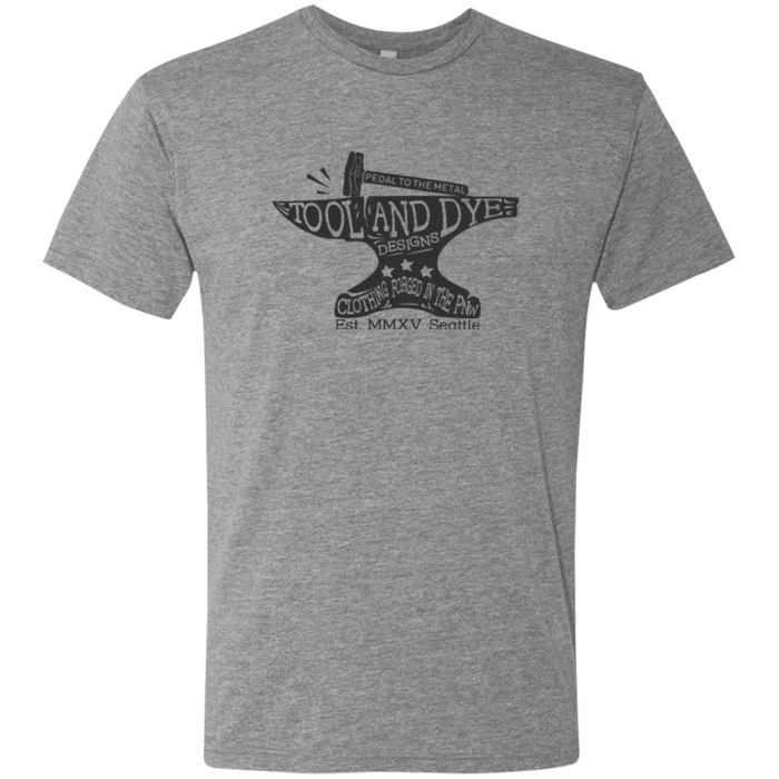 Pedal to the Metal black logo mens tri-blend