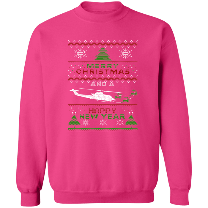 AH 1G Helicopter Ugly Christmas Sweater Sweatshirt