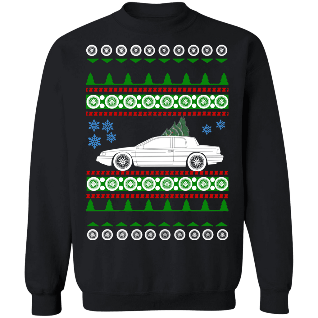 Car like a Mercury Cougar XR7 Ugly Christmas Sweater 1992