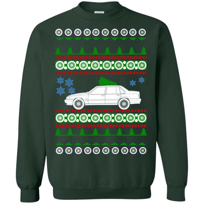 Swedish Car like a  960 Sedan Ugly Christmas Sweater sweatshirt