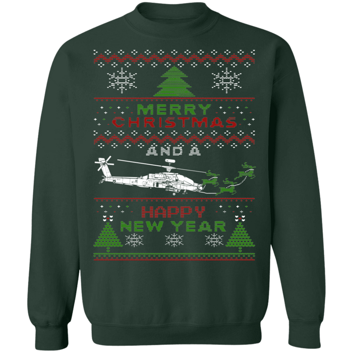 Apache Helicopter Ugly christmas sweater Sweatshirt