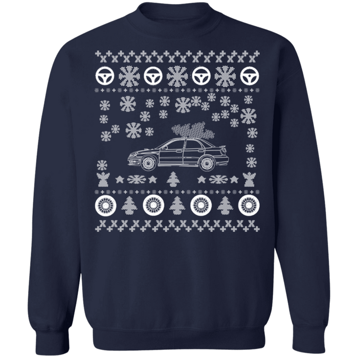 Japanese Car Hawkeye WRX STI V2 Ugly Christmas Sweater