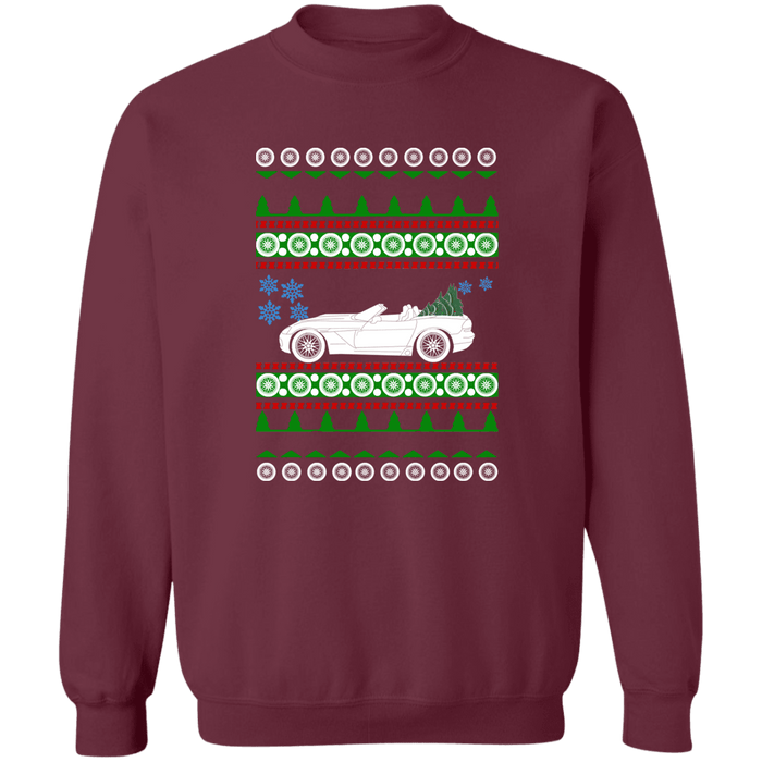 Car like a Viper 3rd gen convertible  Ugly Christmas Sweater Sweatshirt