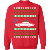 car like a 3rd gen Thunderbird ugly christmas sweater