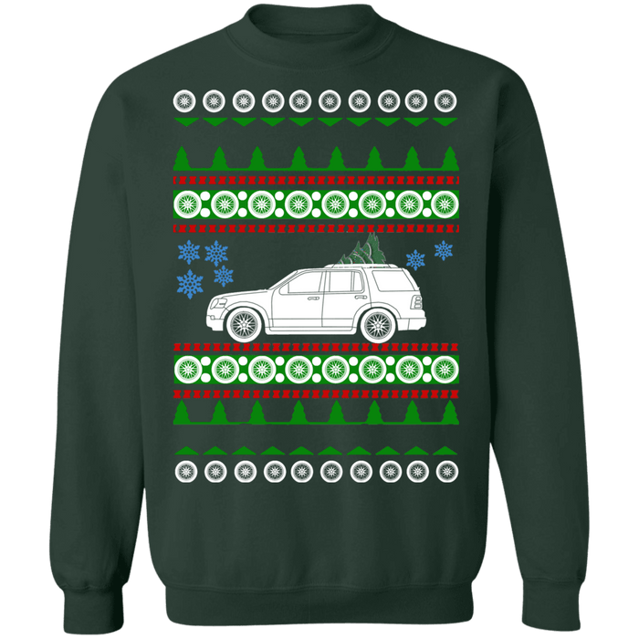 Ford Explorer 4th gen ugly christmas sweater