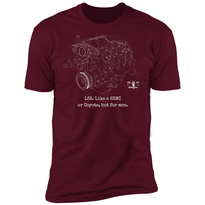 LSX Engine Series shirt like a Hemi or Coyote but for men t-shirt