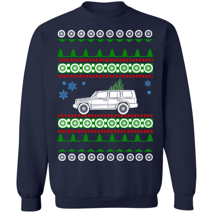 SUV off road american vehicle Commander 2010 Ugly Christmas Sweater sweatshirt