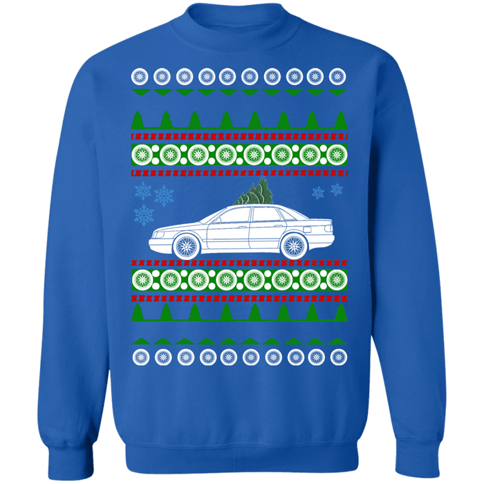 German Car Audi 100 Ugly Christmas Sweater