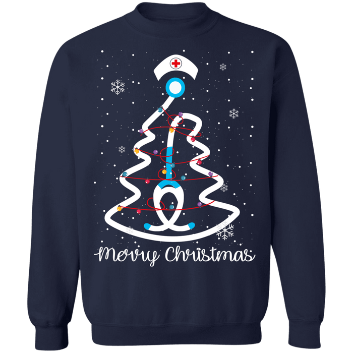 Nursing Tree Christmas Tree Ugly Sweater sweatshirt