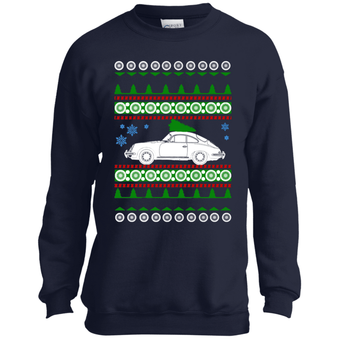 German Sports Car similar to a 356 Ugly Christmas Sweater Youth sweatshirt