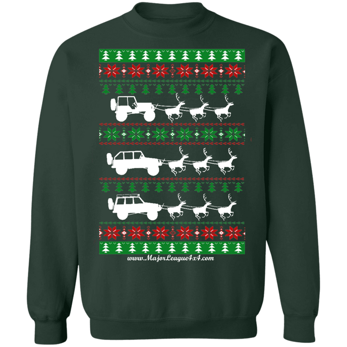 Merry off road american vehiclemas off road american vehicle Ugly Christmas Sweater v4