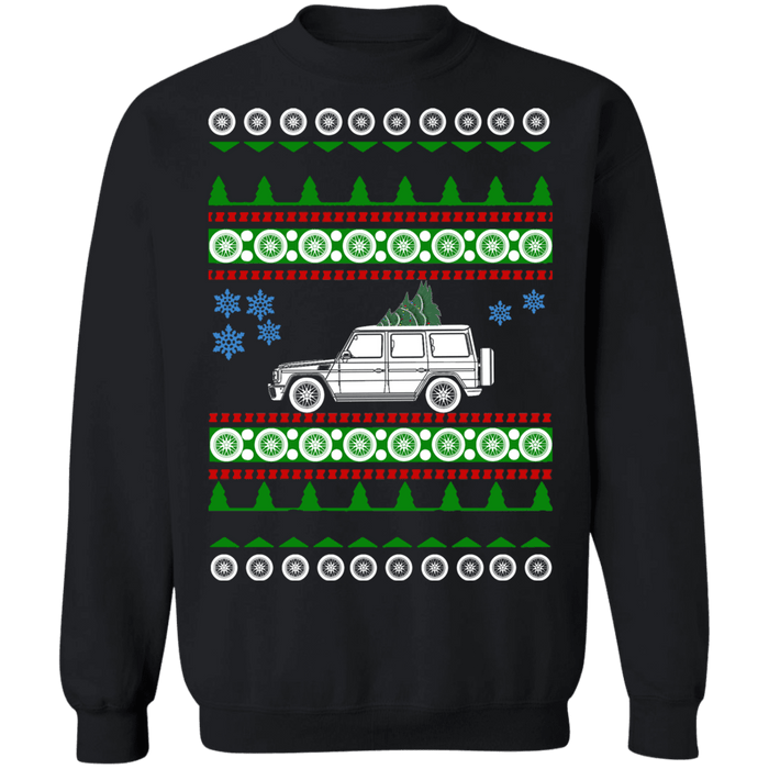 German SUV G-wagon G500 ugly christmas sweater