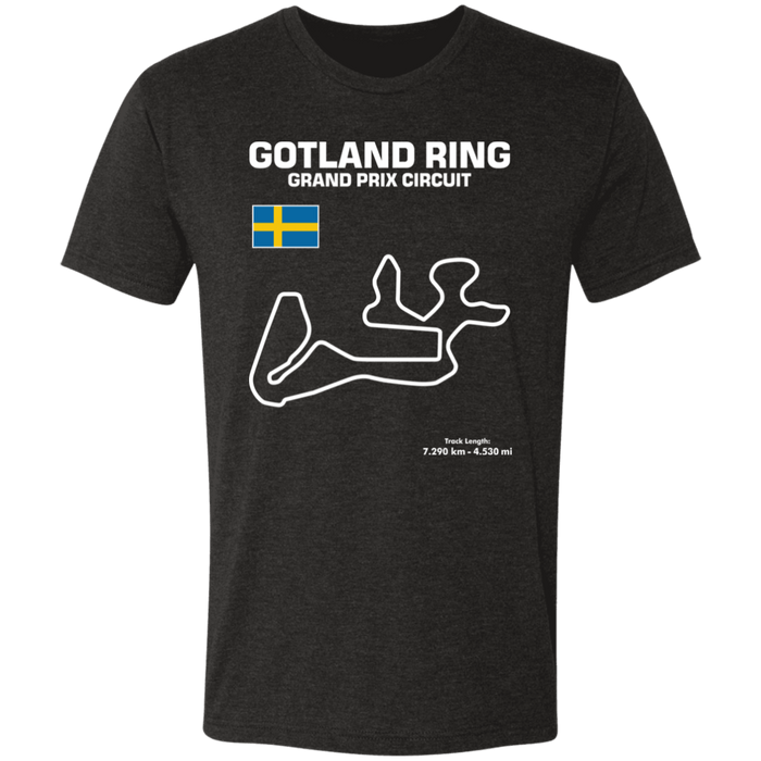 Gotland Ring Grand Prix Circuit Track Series Tri-blend T-shirt