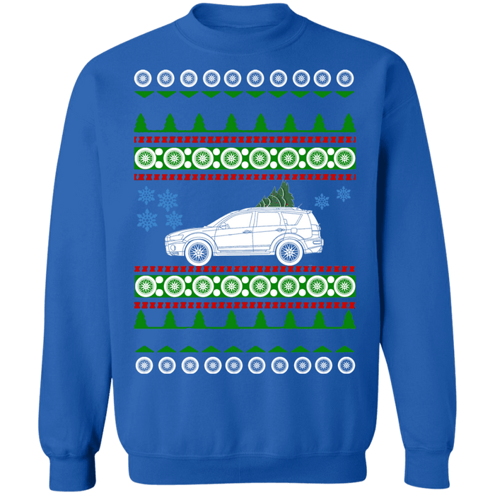 SUV Outlander Mitsubishi 2009 Ugly Christmas Sweater Sweatshirt