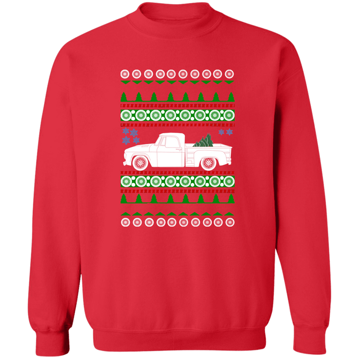 truck like a D100 Sweptline 2nd gen  Ugly Christmas Sweater Sweatshirt