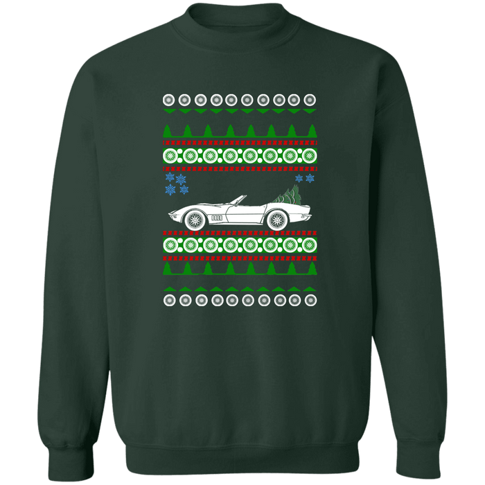 Corvette C3 Convertible Ugly Christmas Sweater Sweatshirt