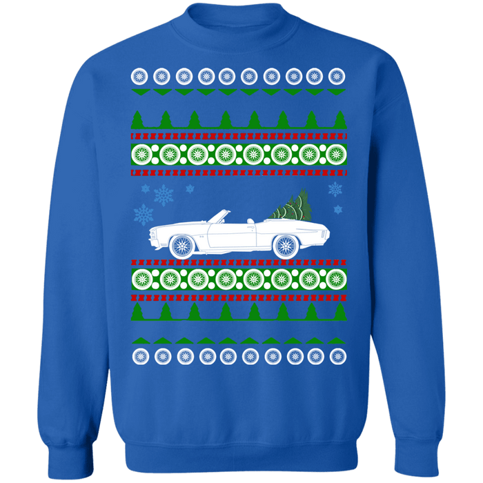 Chevy Chevelle Convertible 1970 Ugly Christmas Sweater Sweatshirt sweatshirt