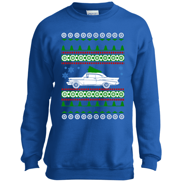 Chevy Belaire 1957 Youth Ugly Christmas Sweater sweatshirt