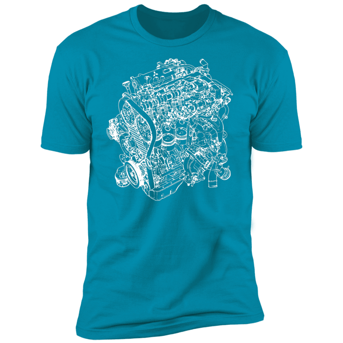 Engine Blueprint Series 4G63 stock motor t-shirt